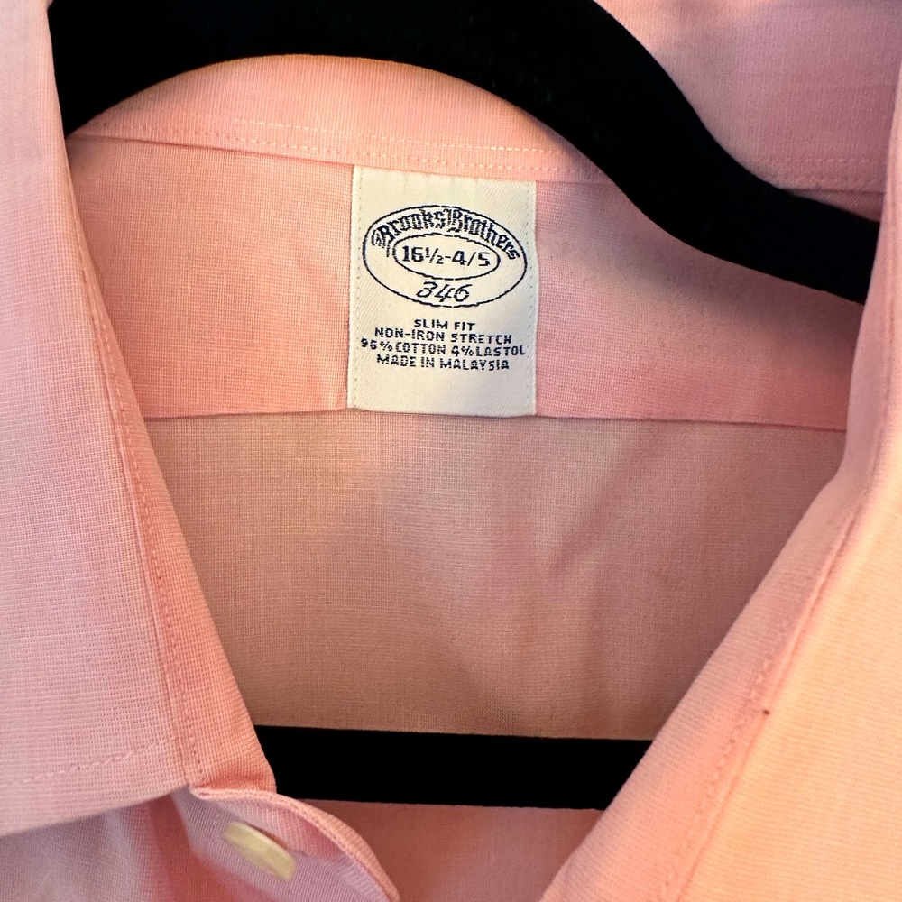 Brooke brothers pink button down shirt